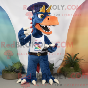 Navy Spinosaurus mascot...
