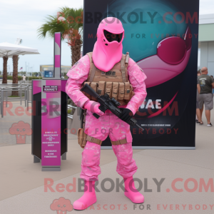Pink Marine Recon mascot...