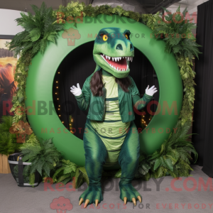 Forest Green T Rex mascot...