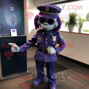 Costume de mascotte Purple...