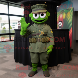 Green Green Beret mascot...