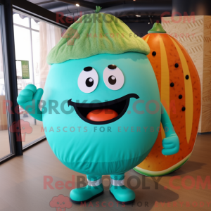 Turquoise Melon mascot...