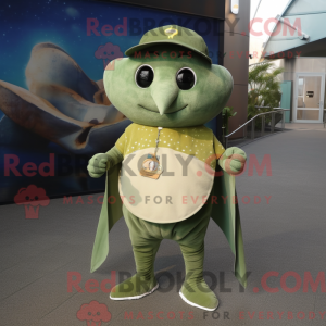 Olive Stingray mascot...