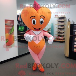Peach Heart maskot kostume...