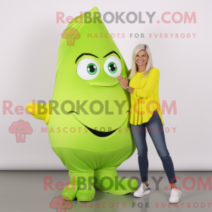 Lime Green Ray mascot...