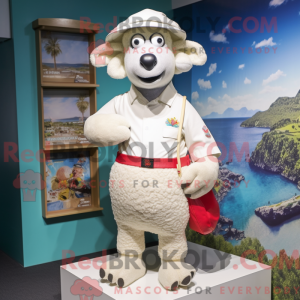 White Sheep mascot costume...