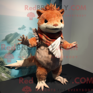 Rust Axolotl Maskottchen...