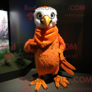 Orange Haast S Eagle maskot...