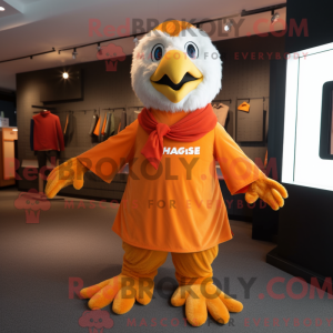 Orange Haast S Eagle maskot...