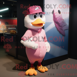 Pink Gull-mascottekostuum...