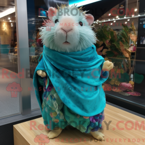 Turquoise Guinea Pig mascot...