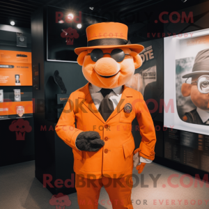 Orange Sow mascot costume...
