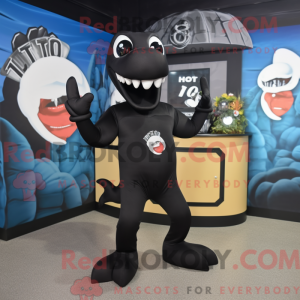 Sort Hydra maskot kostume...