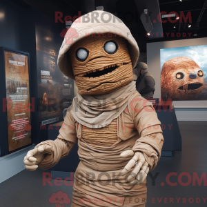 Rust Mummy mascot costume...