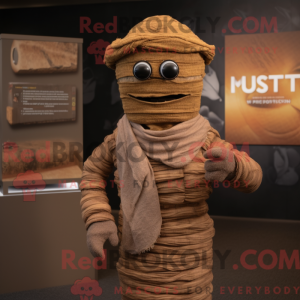 Rust Mummy mascot costume...