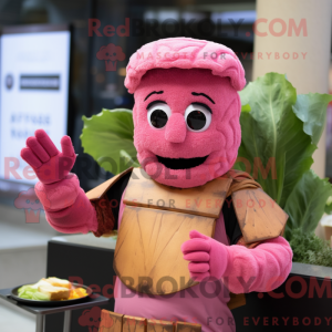 Pink Caesar Salad mascot...