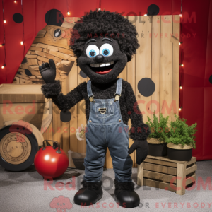 Sorte frikadeller maskot...