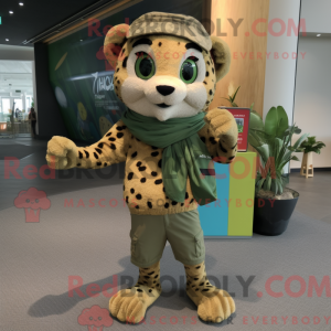 Olive Cheetah mascot...