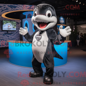 Silver Killer Whale mascot...