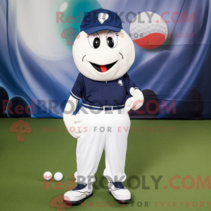 Navy Golf Ball maskot drakt...