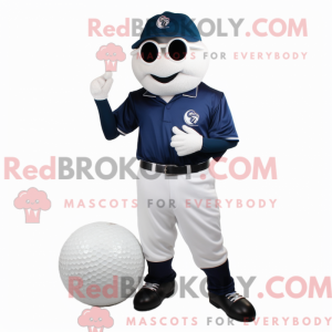 Navy Golf Ball maskot drakt...