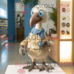 Beige Dodo Bird mascot...