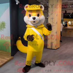 Yellow Marten mascot...