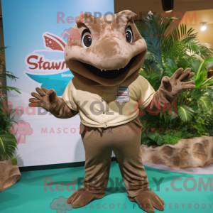 Brown Stingray mascot...