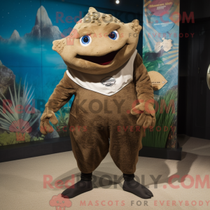 Brown Stingray mascot...
