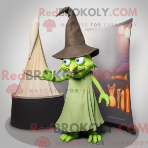 Olive Witch S Hat máscara...