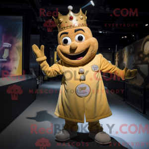 Gold King maskot kostume...