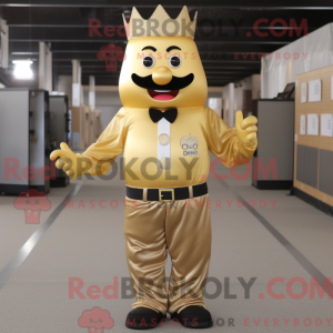 Gold King-maskotdraktfigur...