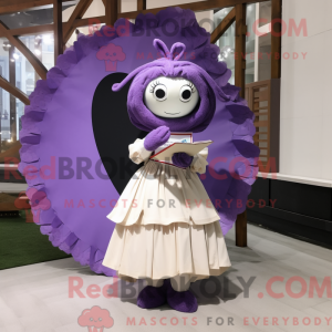 Purple Love Letter mascot...