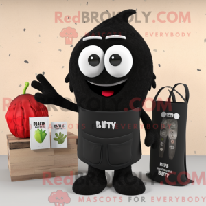 Black Celery mascot costume...