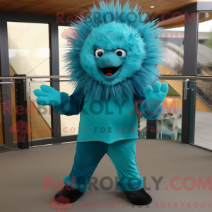 Turquoise Porcupine mascot...