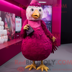 Costume de mascotte Magenta...