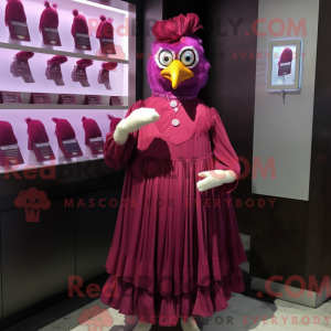 Costume de mascotte Magenta...