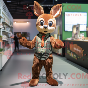 Oliven rådyr maskot kostume...