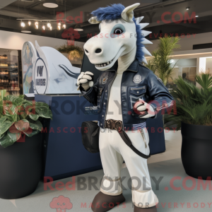 Navy Quagga maskot kostume...