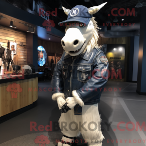 Navy Quagga maskot kostume...