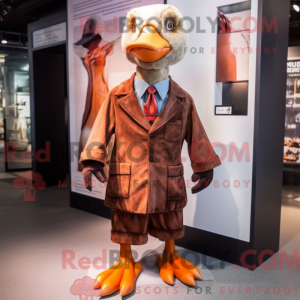 Rustgås-maskotdraktfigur...