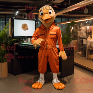 Rustgås-maskotdraktfigur...