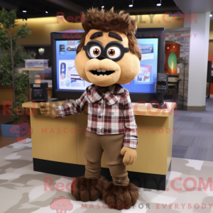 Disfraz de mascota de Brown...