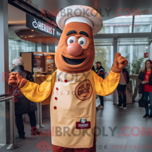 Cream Currywurst mascot...