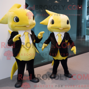 Yellow Axolotls mascot...