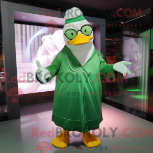 Green Goose mascot costume...
