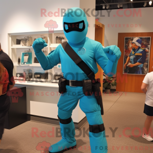 Turquoise Gi Joe mascot...