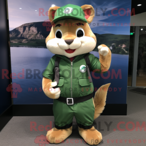 Green Chipmunk mascot...