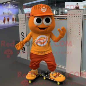 Orange Skateboard mascot...