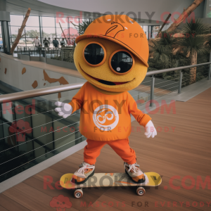 Orange Skateboard mascot...